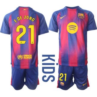 Kje kupiti otroški nogometni dres FC Barcelona Domači 2025-26 Frenkie de Jong 21