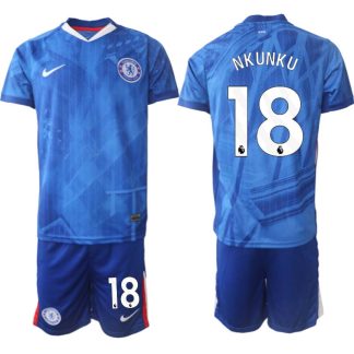 Moški dresi za nogomet kompleti Chelsea Domači 2025-26 Christopher Nkunku 18