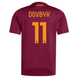 Moški Nogometni dresi Artem Dovbyk #11 AS Roma Domači 2025-26