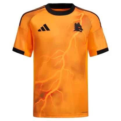 Moški Nogometni dresi AS Roma Gostujoči 2025-26 oranžna
