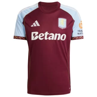 Moški nogometni dresi Aston Villa Domači 2025-26 z lastnim imenom online