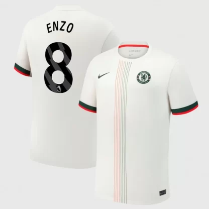 Moški Nogometni dresi Chelsea Enzo Fernandez #8 Gostujoči 2025-26