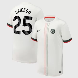 Moški Nogometni dresi Chelsea Gostujoči 2025-26 Moises Caicedo 25