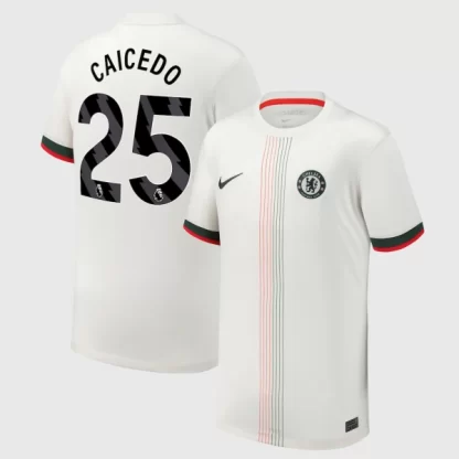 Moški Nogometni dresi Chelsea Gostujoči 2025-26 Moises Caicedo 25