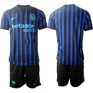 Moški Nogometni dresi Inter Milan Domači 2025-26 črna in modra