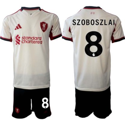 Moški Nogometni dresi kompleti Liverpool Dominik Szoboszlai 8 Gostujoči 2025-26