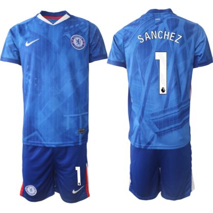 Moški Nogometni dresi kompleti Robert Sanchez #1 Chelsea Domači 2025-26