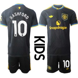 Nogometni dres za otroke Manchester United Marcus Rashford 10 Tretji 2025-26