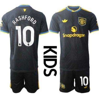 Nogometni dres za otroke Manchester United Marcus Rashford 10 Tretji 2025-26