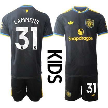 Nogometni dres za otroke Manchester United Senne Lammens 31 Tretji 2025-26