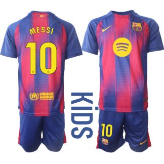 Otroški dres kompleti FC Barcelona Domači 2025-26 Lionel Messi 10