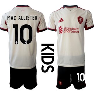 Otroški dresi kompleti Liverpool Alexis Mac Allister #10 Gostujoči 2025-26