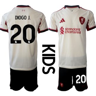 Otroški dresi kompleti Liverpool Diogo Jota #20 Gostujoči 2025-26