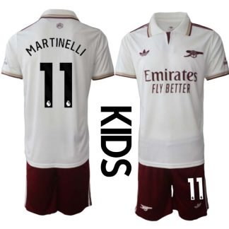 Otroški Nogometni Dresi kompleti Arsenal Gabriel Martinelli 11 Tretji 2025-26