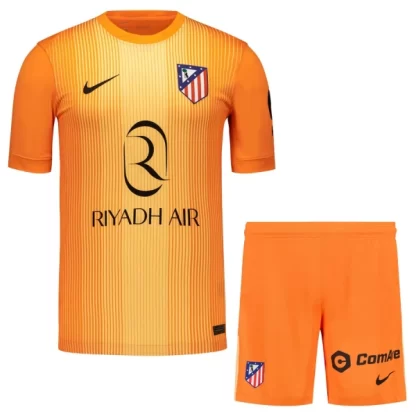 Otroški Nogometni Dresi kompleti Atletico Madrid Vratar 2025-26