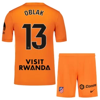 Otroški Nogometni Dresi kompleti Atletico Madrid Vratar 2025-26 Jan Oblak 13