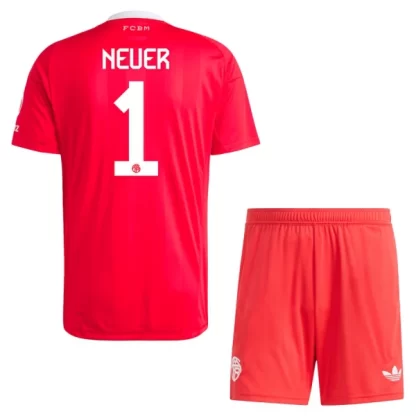 Otroški Nogometni dresi kompleti FC Bayern Munich Vratar Tretji 2025-26 Manuel Neuer 1