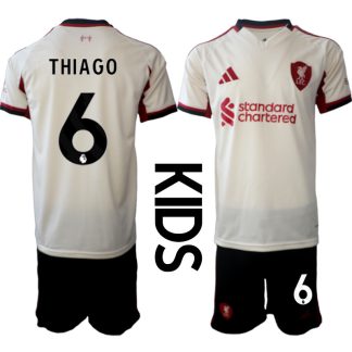 Otroški nogometni dresi kompleti Thiago Alcantara #6 Liverpool Gostujoči 2025-26