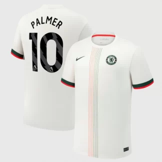 Poceni Moški Nogometni dresi Chelsea Gostujoči 2025-26 tisk PALMER 10