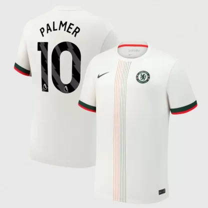 Poceni Moški Nogometni dresi Chelsea Gostujoči 2025-26 tisk PALMER 10