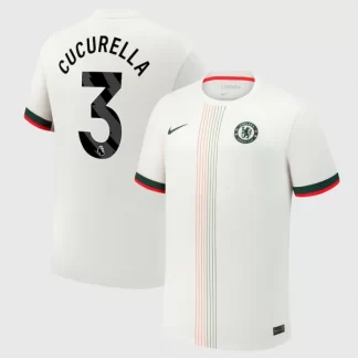 Poceni Moški Nogometni dresi Chelsea Marc Cucurella #3 Gostujoči 2025-26