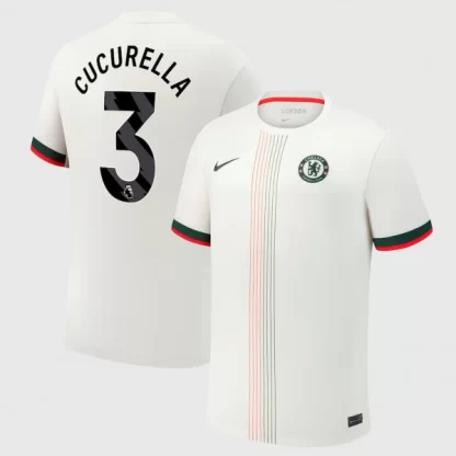 Poceni Moški Nogometni dresi Chelsea Marc Cucurella #3 Gostujoči 2025-26