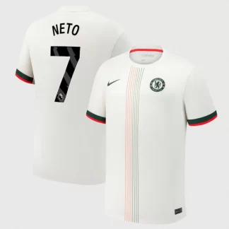 Poceni Moški Nogometni dresi Chelsea Pedro Neto #7 Gostujoči 2025-26
