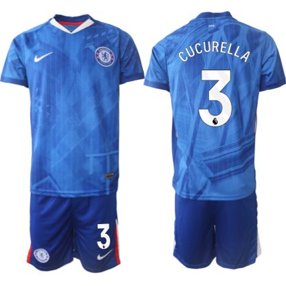 Poceni Nogometni dresi kompleti Marc Cucurella #3 Chelsea Domači 2025-26