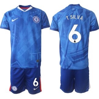 Poceni Nogometni dresi kompleti Thiago Silva #6 Chelsea Domači 2025-26