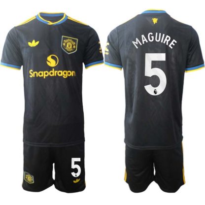 Poceni nogometni dresi Manchester United Harry Maguire 5 Tretji 2025-26