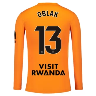 Poceni Nogometni dresi oranžna Atletico Madrid Jan Oblak 13 Vratar 2025-26 Dolgi Rokav