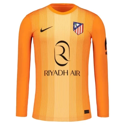Poceni Nogometni dresi oranžna Atletico Madrid Vratar 2025-26 Dolgi Rokav