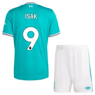 Poceni Otroški nogometni dresi Liverpool Alexander Isak 9 Tretji 2025-26