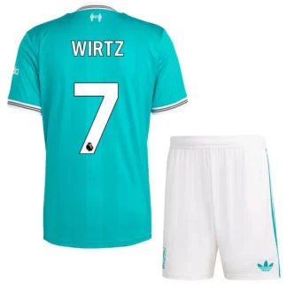Poceni Otroški nogometni dresi Liverpool Florian Wirtz 7 Tretji 2025-26