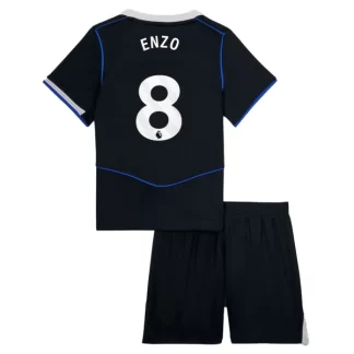 Poceni Otroški Nogometni dresi za otroke Chelsea Enzo Fernandez 8 Tretji 2025-26