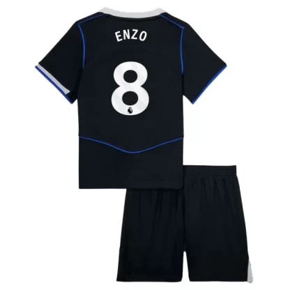 Poceni Otroški Nogometni dresi za otroke Chelsea Enzo Fernandez 8 Tretji 2025-26