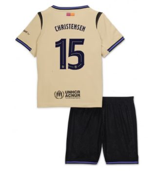 Kupiti Otroški nogometni dresi Andreas Christensen #15 FC Barcelona Gostujoči 2025-26