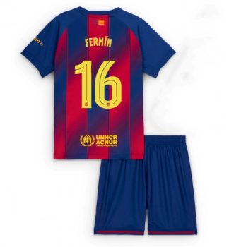 Kupiti Otroški nogometni dresi Fermin Lopez #16 FC Barcelona Domači 2025-26