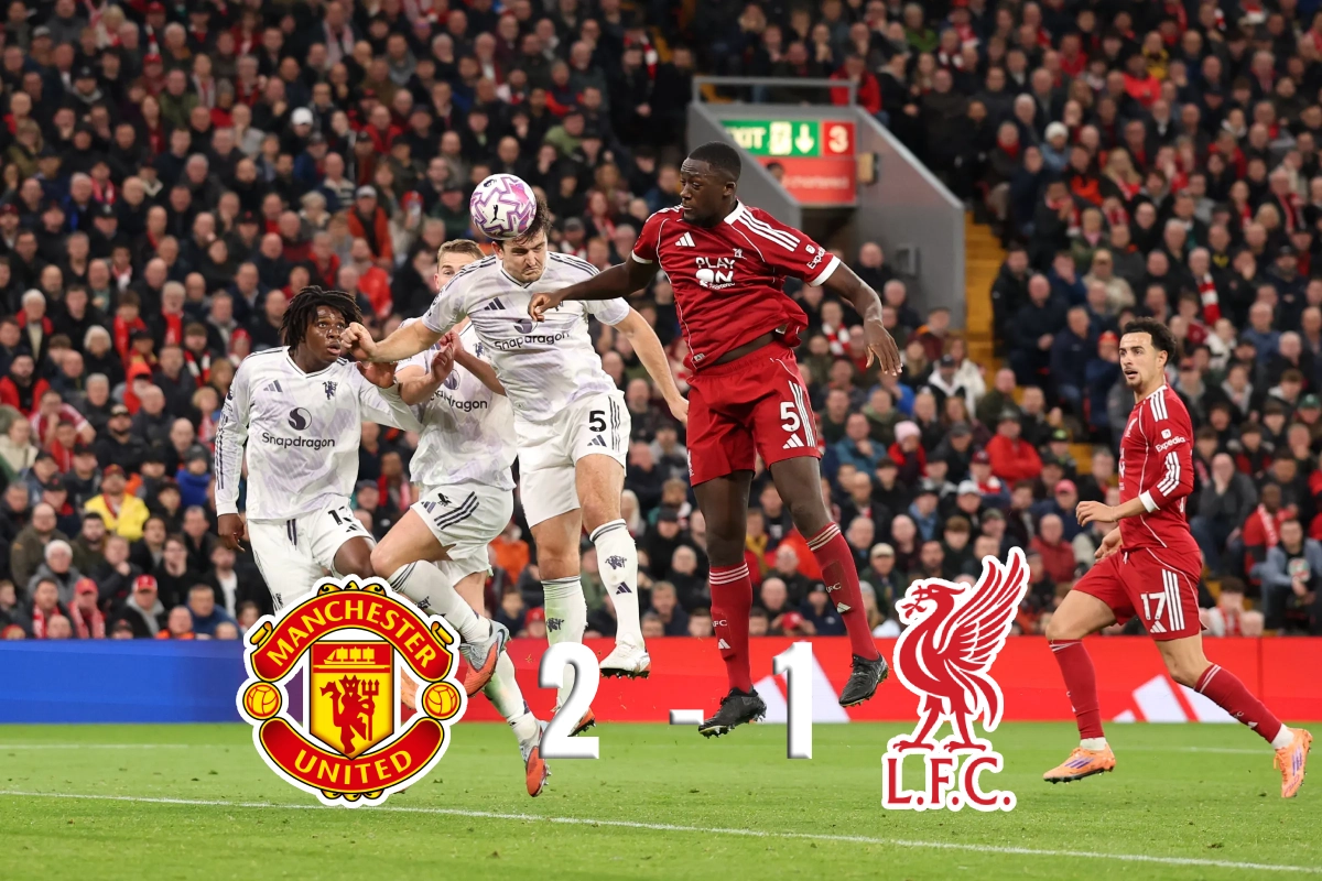 Manchester United je v gosteh premagal Liverpool z 2:1-4