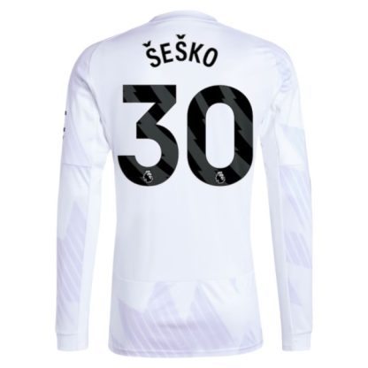 Moški Nogometni dresi Manchester United Benjamin Sesko 30 Gostujoči 2025-26 Dolgi Rokav