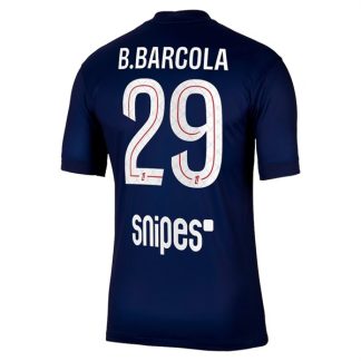 Moški Nogometni dresi Paris Saint-Germain Bradley Barcola 29 PSG Domači 2025-26