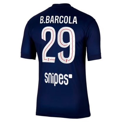 Moški Nogometni dresi Paris Saint-Germain Bradley Barcola 29 PSG Domači 2025-26
