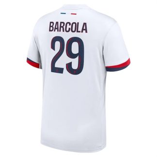 Moški Nogometni dresi Paris Saint-Germain Bradley Barcola 29 PSG Gostujoči 2025-26