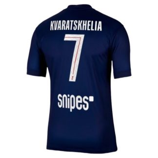 Moški Nogometni dresi Paris Saint-Germain Khvicha Kvaratskhelia 7 PSG Domači 2025-26