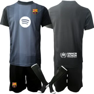 Nakup Otroški nogometni dresi kompleti FC Barcelona Vratar črna 2025-26