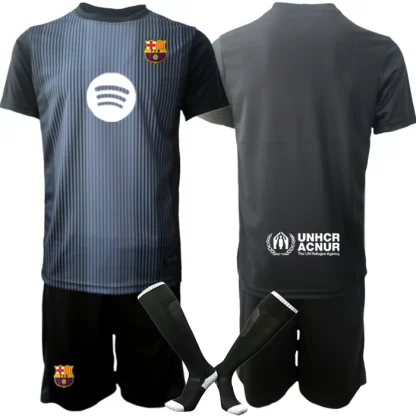 Nakup Otroški nogometni dresi kompleti FC Barcelona Vratar črna 2025-26