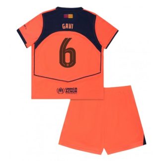 Nogometni dres komplet za otroke Paez Gavi #6 FC Barcelona Tretji 2025-26