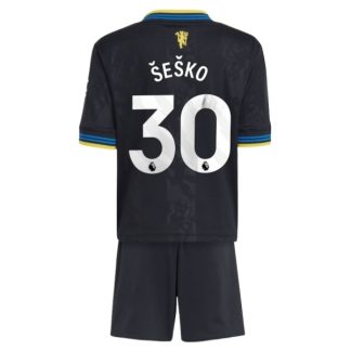 Nogometni dres za otroke Manchester United Benjamin Sesko 30 Tretji 2025-26
