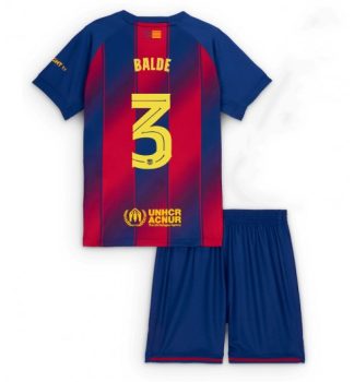 Nogometni dresi kompleti za otroke Alejandro Balde #3 FC Barcelona Domači 2025-26