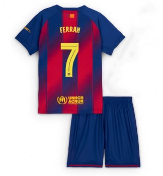 Nogometni dresi kompleti za otroke Ferran Torres #7 FC Barcelona Domači 2025-26